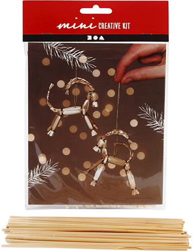 CC Mini Creative Kit Yule Goat Straw 7 cm 2 pieces