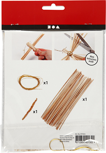 CC Mini Craft Kit, straw angel, H: 8 cm, 1 pack-2