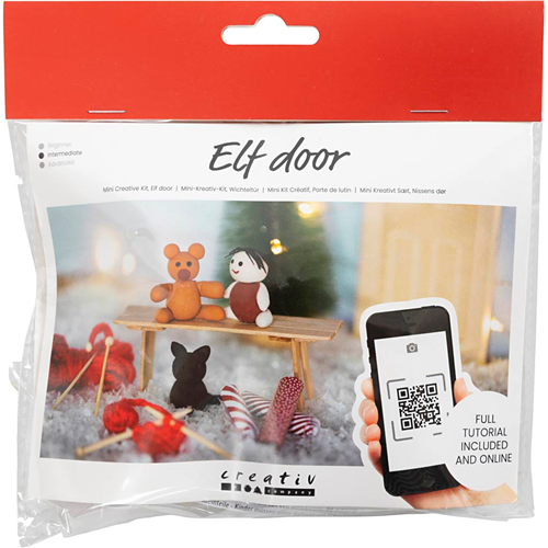 CC Mini Craft Kit Elf Door, Christmas presents, 1 pack