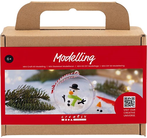 CC Mini Hobbyset Boetseren Kerstbal Sneeuwpop