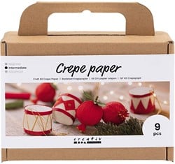 CC Mini Creatieve Box Kerstornamenten Crêpepapier