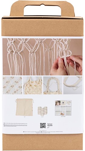 CC Hobbyset Macramé Tas Wit-3