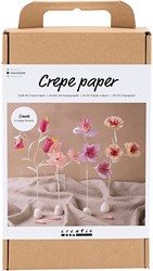 CC Craft Kit Crepe Paper, pastel colours, Flower, 1 pack