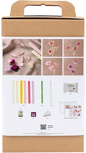 CC Craft Kit Crepe Paper, pastel colours, Flower, 1 pack-3