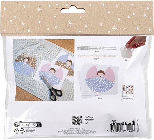 CC Mini Hobby Set Decorations of Paper Angels-2