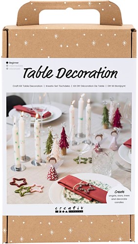 CC Hobbyset Table decoration Angels Christmas trees and Stars