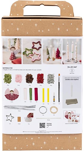 CC Hobbyset Table decoration Angels Christmas trees and Stars-3