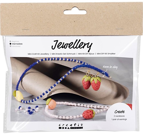CC Mini Hobbyset Sieraden Fruit Klei met Koningsblauw