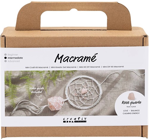CC Mini Hobbyset Macramé Dromenvanger met Rozenkwarts