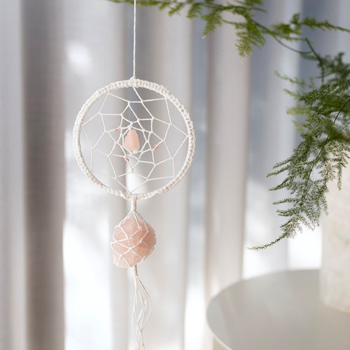 CC Mini Hobbyset Macramé Dromenvanger met Rozenkwarts-2