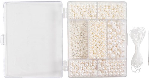 CC Sieraden Maken Set Parelmoer Wit Mix-2