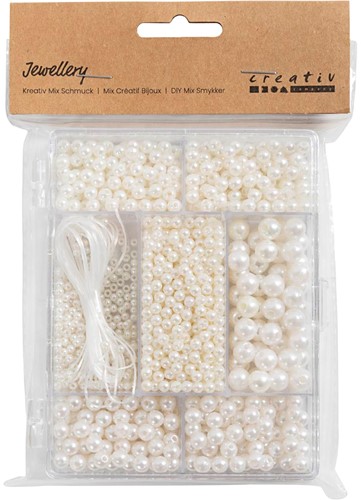 CC Sieraden Maken Set Parelmoer Wit Mix