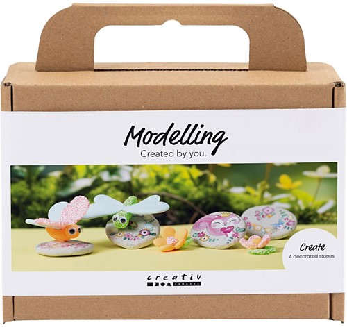 CC Hobbyset Boetseren Steen met Libelle 