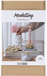 CC Hobby Set Sculpting Vases and Candlesticks Beige, Ivory, Off-White
