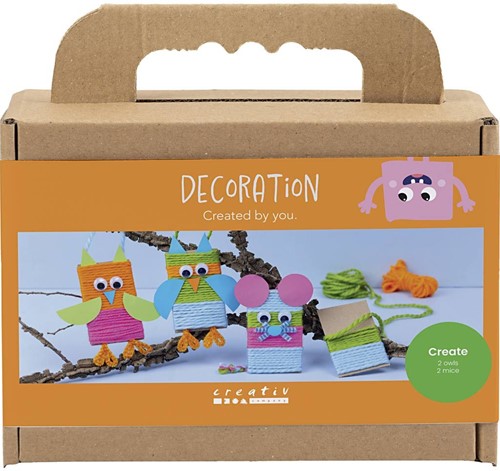 CC Mini Hobbyset Decoratie Muizen En Uilen Diverse Kleuren