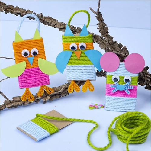 CC Mini Hobbyset Decoratie Muizen En Uilen Diverse Kleuren-2