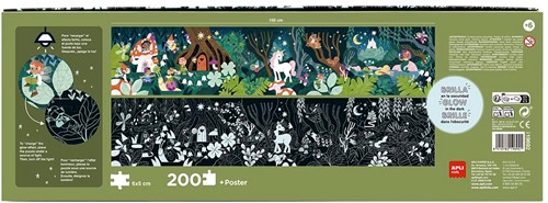 Apli Puzzel Glow In The Dark Magisch Bos-3