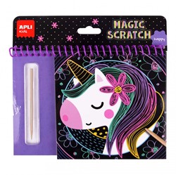 Apli Magic Scratch Kraskaarten Unicorn