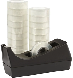 CC Desk Tape Dispenser and Tape, W: 15 mm, 1 set