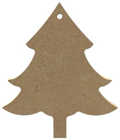 MDF Figuur Kerstboom 10 cm