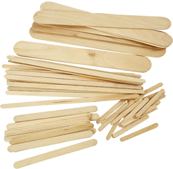 CC IJsstokjes Set 5,5×0,6cm, 11,5×1cm, 19×1cm, 20×2,5cm 2mm dik 4250 stuks