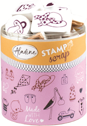 Aladine Stampo Stempel Set Geboorte 35 stuks