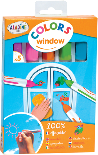 Aladine Kids Raamstiften Set 5 stuks Basic