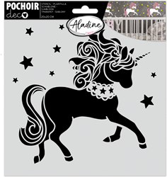 Aladine Template 20x20 cm Unicorn