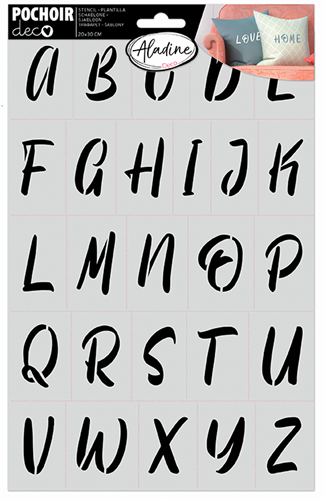 Aladine Deco Template 20x30 cm Alphabet 3