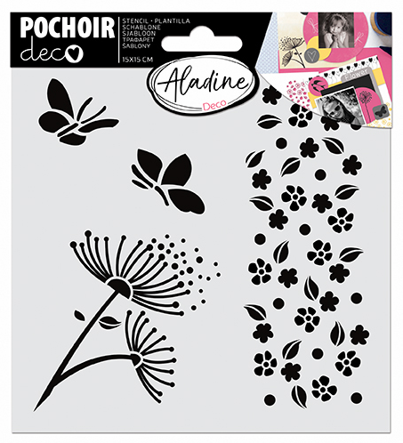 Aladine Deco Template 15x15 cm Nature