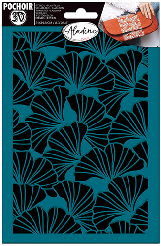 Aladine Self-adhesive 3D Template A5 Ginko Leaves