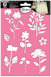 Aladine Self-adhesive 3D Template A5 Flowers
