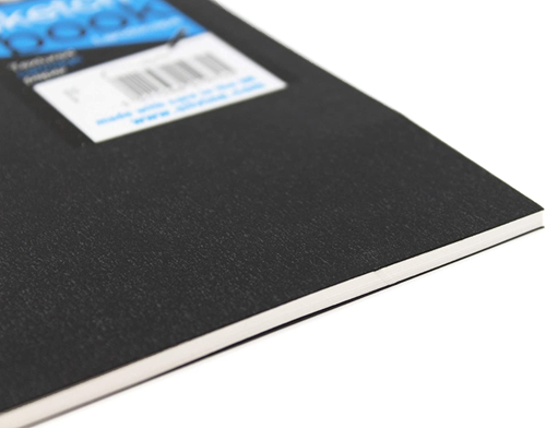 Silvine Sketch Paperback Black Sketchbook A3 Portrait 140gr 5 pieces White-2
