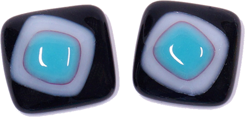 Mosaikstein Glass Eyes 15x20 mm Black 2 pieces