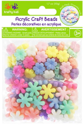 Plastic Kralen Bloemen Medley Mix 50 gr