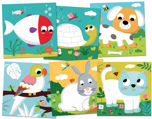 Crealign Fingerpaint Sweet Animals 17x17 cm-3