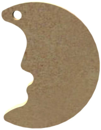 MDF Figuur Maan 5 cm 10 stuks