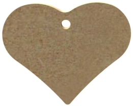 MDF Figuur Hart 5 cm 10 stuks