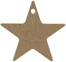MDF Figuur Ster 5 cm 10 stuks
