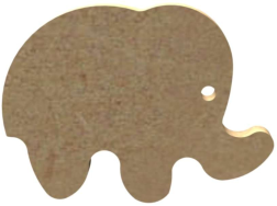 MDF Figuur Olifant 5 cm 10 stuks