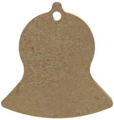 MDF Figuur Kerstbel 5 cm 10 stuks