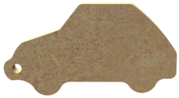 MDF Figuur Auto 5 cm 10 stuks