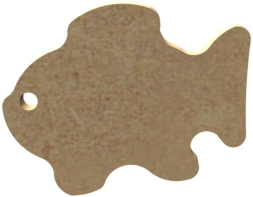 MDF Figuur Vis 5 cm 10 stuks
