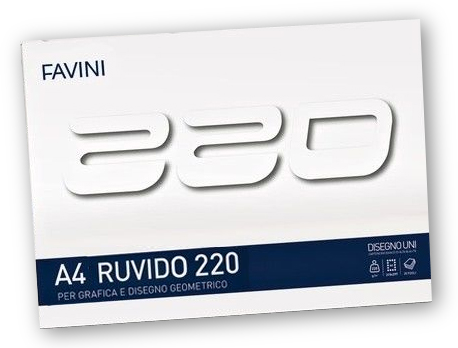 Favini Drawing Pad A4 220gr Rough