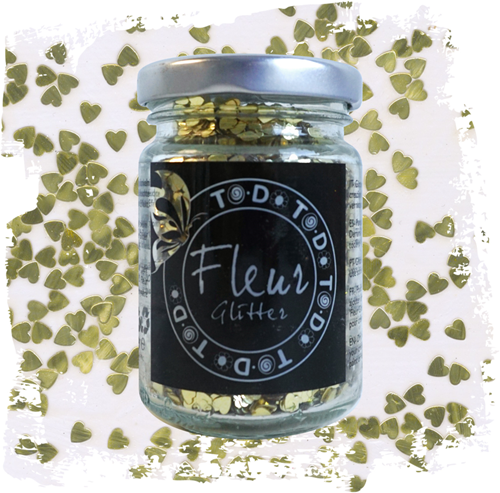 Fleur Glitter 90 gr Harten Goud