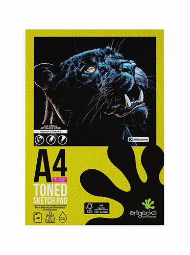 Artgecko Pro Sketchpad A4 200gr 40 sheets Black