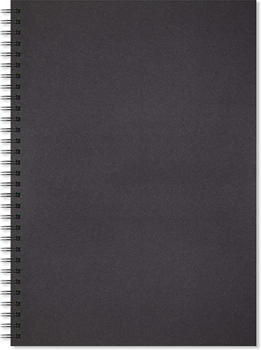 Artgecko Shady Spiraal Schetsboek A4 Portret 200gr 40 vel Zwart