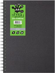 Artgecko Shady Spiral Sketchbook A4 Portrait 220gr 35 sheets Gray