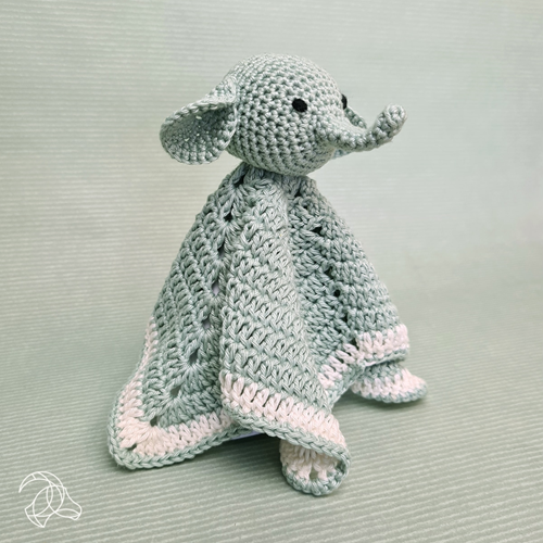 Hardicraft Haakpakket Knuffeldoekje Olifant 28 cm-2