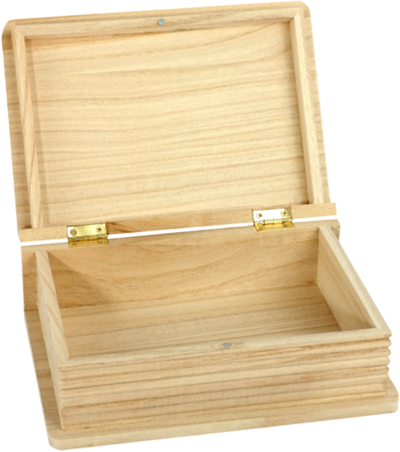 Houten Kist Boek paulownia 20x14,1x6,9 cm-2